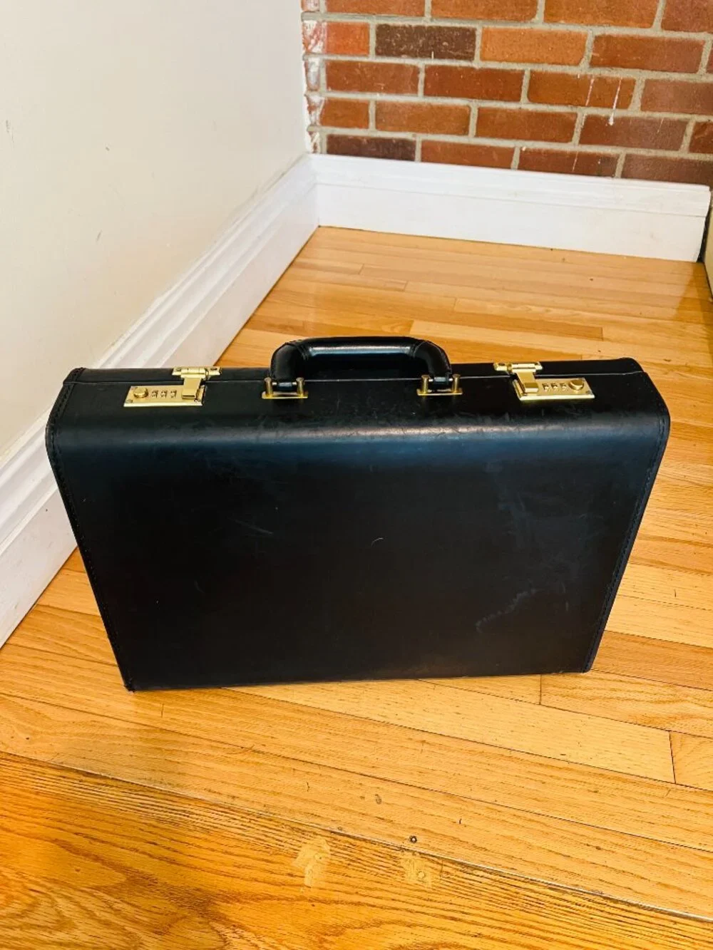 Coach black leather